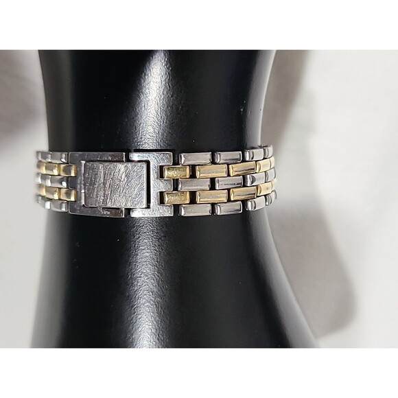 Citizen Quartz Silver Gold Tone Women Vintage Bracelet Watch 2250-899415 main image 5